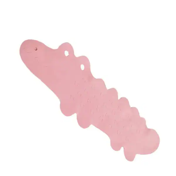 Pink Badematte Wanneneinlage Krokodil, rutschfest, für Kinderbadewanne.