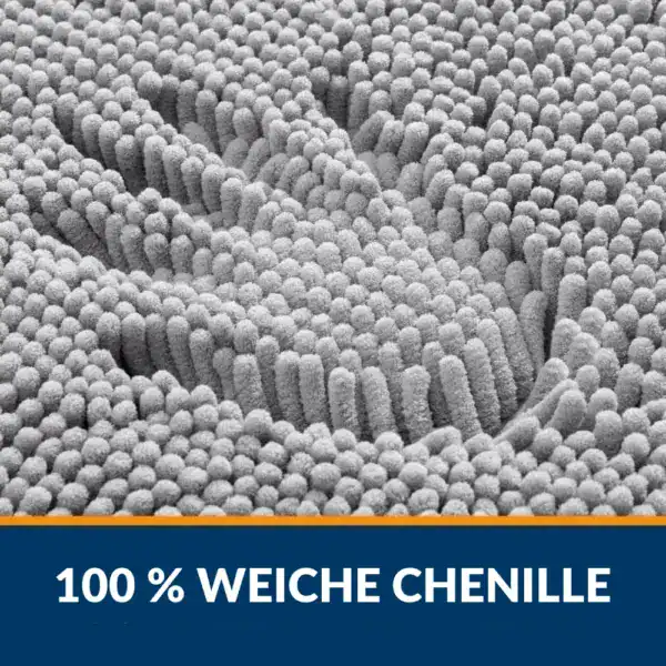 Badezimmerteppich Chenille, weicher 100% Chenille-Teppich für Bad und Dusche.