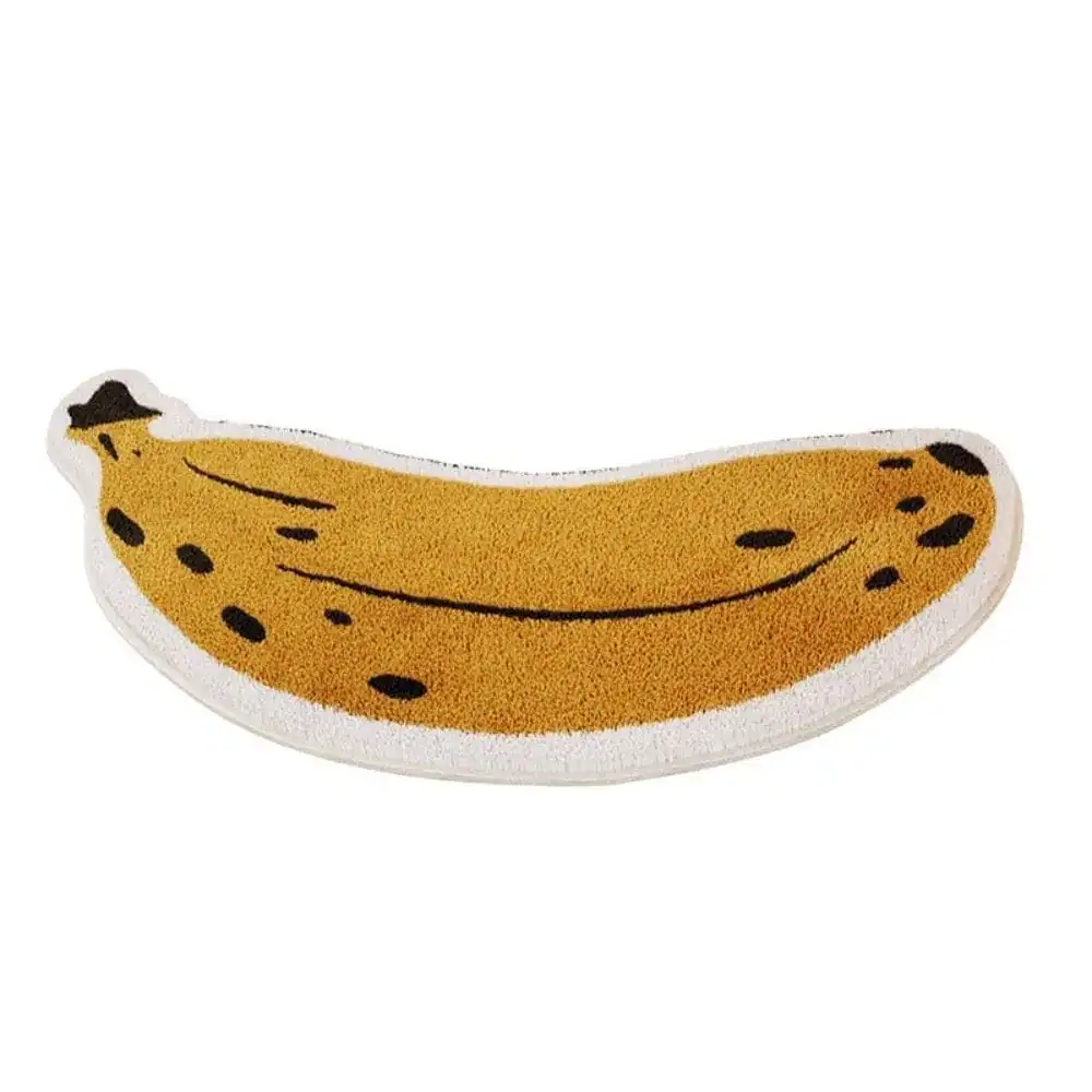 Banane-Form Badematte, humorvoll gestaltet, ideal für Badezimmer Dekoration.