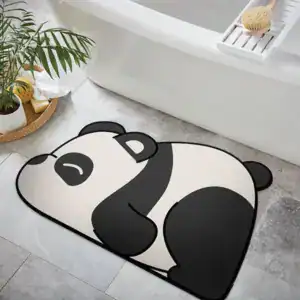 Badteppich Panda Design, süßer Badeschutz für Kinder und Erwachsene.