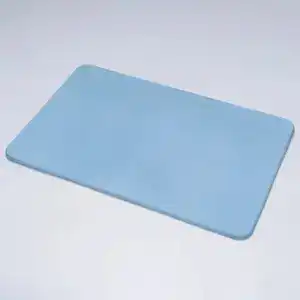 Diatomeen Badematte in sanftem Blau, rutschfeste Duschmatte für Badezimmer.