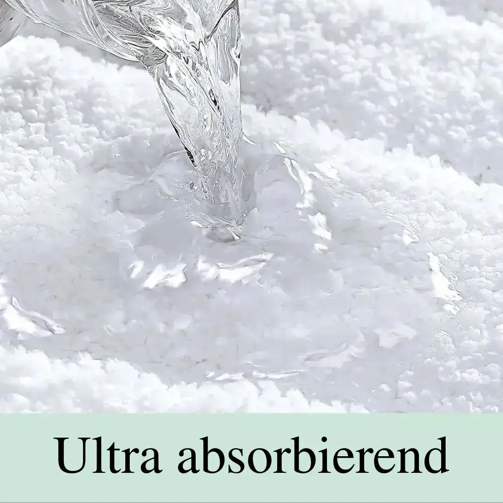 Dicke Badematte mit hoher Saugfähigkeit, Wasser absorbiert schnell.