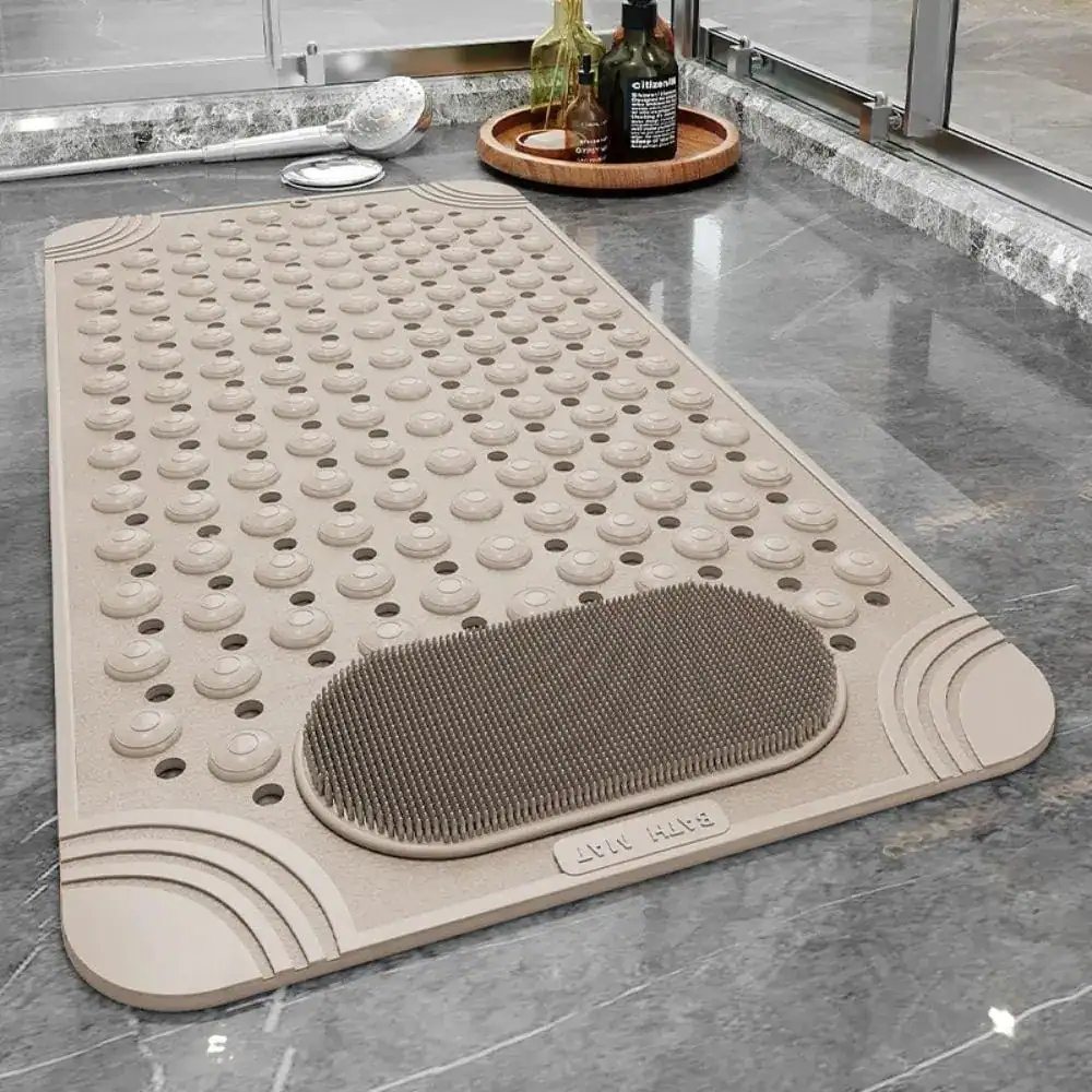 Rutschfester Duschvorleger mit Massage- und Reinigungsfunktion für Bad und Dusche.