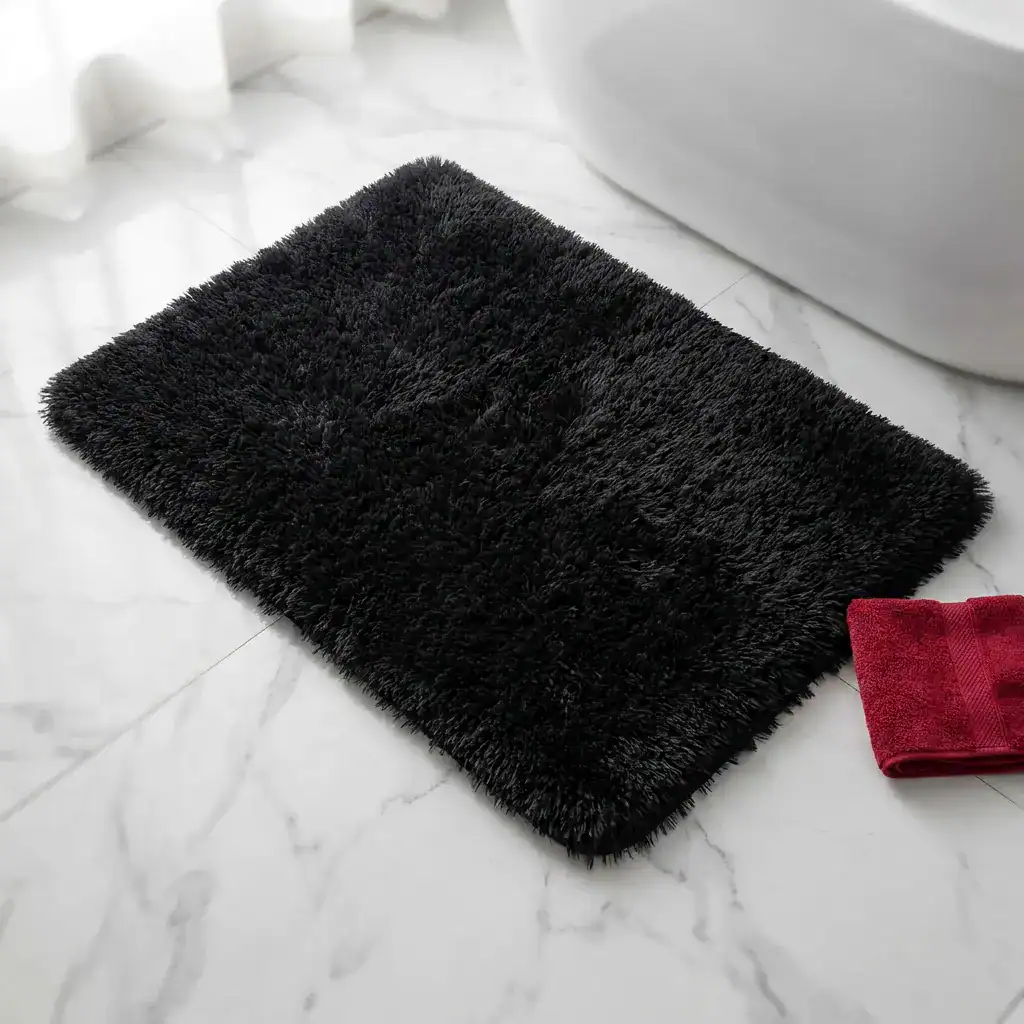Badematte Schwarz